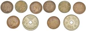 ROMANIA. Lotto di 5 monete: 20 Bani 1906; 2 ... 