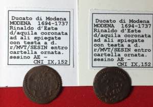 Modena. Rinaldo dEste (1694-1737). Lotto di ... 