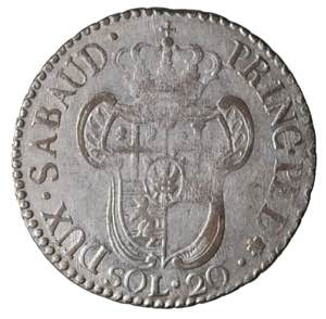 Savoia. Vittorio Amedeo III. 20 soldi 1796 ... 