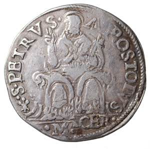 Pio IV (1559-1565). Macerata. Testone AG gr. ... 