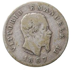 Vittorio Emanuele II. 1 Lira 1867 Torino. ... 