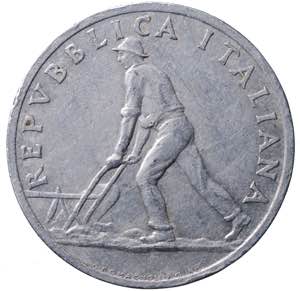 Repubblica Italiana. 2 lire 1946 rara MB