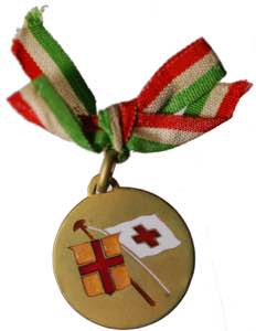 Lodi. WWI medaglia Croce Rossa, natale 1915. ... 