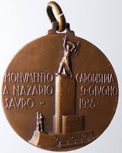 Trieste. Medaglia 1966 monumento a Nazario ... 