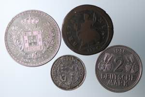 World coins. Lotto di 4 ... 