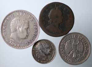 World coins. Lotto di 4 Monete (Gran ... 