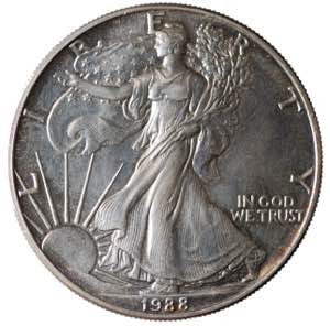 United States. Dollar 1988 Oncia Ag gr.31,40