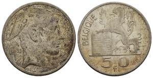 BELGIO. 20 Francs 1951. Ag. qFDC