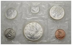 CANADA. Set di monete 1963 incluso argento. ... 