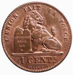 Belgio. 1 centimes 1921 ... 