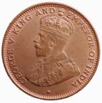 Ceylon. Giorgio V. 1/2 cent 1926  FDC