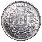 Portogallo 50 centavos 1916. AG (.835) • ... 