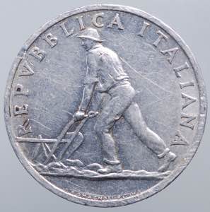 REPUBBLICA ITALIANA. 2 lire 1946 Spiga. ... 