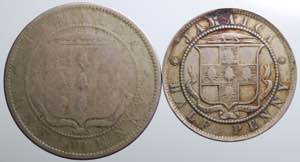 GIAMAICA. Lotto di 2 monete copper-nickel. ... 
