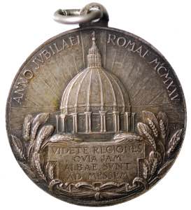 PIO XI. Medaglia Anno santo 1925 gr. 6,86 mm ... 