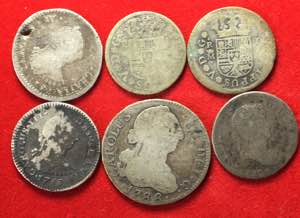 ESTERE. Spagna. Lotto di 6 monete in argento ... 