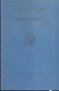 A.N.S. - Museum Notes 22. New York, 1977. ... 