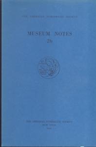 A.N.S. - Museum Notes 26. New York, 1981. ... 