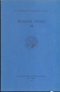 A.N.S. - Museum Notes 28. New York, 1983. ... 