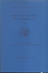 A.N.S. American Journal of Numismatics 7-8. ... 