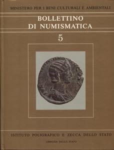 A.A.V.V. Bollettino di Numismatica 5. Roma, ... 