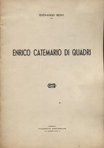 BOVI  G. - Enrico Catematio Quadri.  ... 