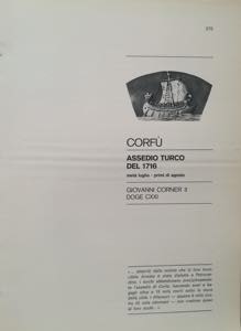 TRAINA M. - Corfù: Assedio Turco del ... 