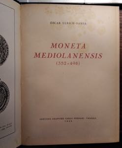 ULRICH BANSA O. - Moneta mediolanensis. ... 