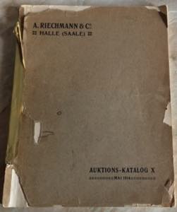 RIECHMANN &CO. Auction katalog n X. Halle, 7 ... 