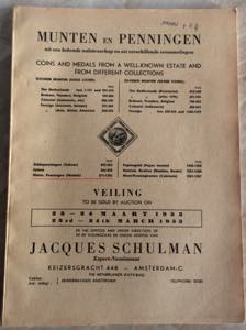 Schulman J. Auction 23-24 March 1953. Coins ... 
