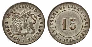VENEZIA. Governo Provvisorio (1848-1849). 15 ... 