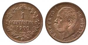 Umberto I (1878-1900). 1 centesimo 1900 ... 