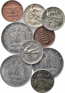 SAVOIA. Regno dItalia - Lotto di 9 monete. ... 