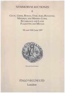 Vecchi I. Nummorum Auctiones No. 6 Celtic, ... 