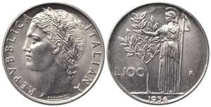 REPUBBLICA ITALIANA. 100 lire 1956 ... 