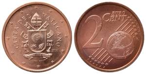 VATICANO. Monetazione in Euro. Francesco. 2 ... 