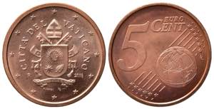 VATICANO. Monetazione in Euro. Francesco. 5 ... 