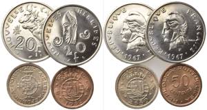 ESTERE. Lotto di 4 monete (Nuova Caledonia, ... 