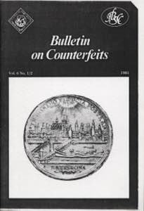 A.A.V.V. - Bulletin on counterfeits. Vol. 6  ... 