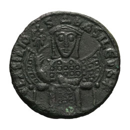 Basil I.  -  867-886 AD. Follis, ... 