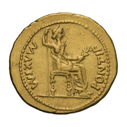 Tiberius.  -  14-37 AD. Aureus, ... 
