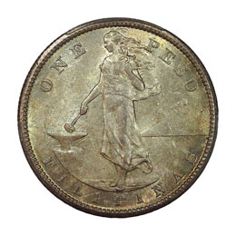 PHILIPPINES. 1908-S Peso MS65.  - ... 