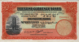 PALESTINE, Currency Board, 1939, 5 ... 