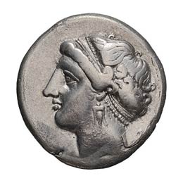 c. 325-241 BC. Didrachm, 7.20g ... 