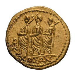 44-43 BC. Gold stater, 8.48g ... 
