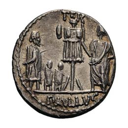 Denarius, 3.96g (10h). Rome, 62 ... 