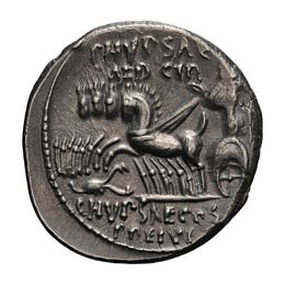 Denarius, 3.85g (4h). Rome, 58 BC. ... 