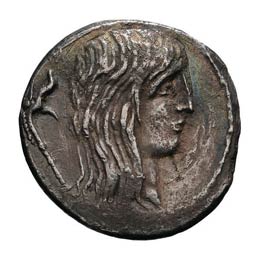 Denarius, 3.66g (4h).  48 BC. Obv: ... 