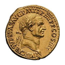  69-79 AD. Aureus, 7.43g (5h). ... 
