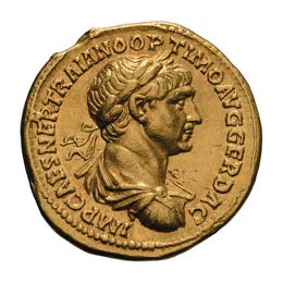  98-117 AD. Aureus, 7.35g (7h). ... 